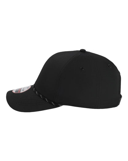 Left View of Black The Habanero Performance Rope Cap - 6054