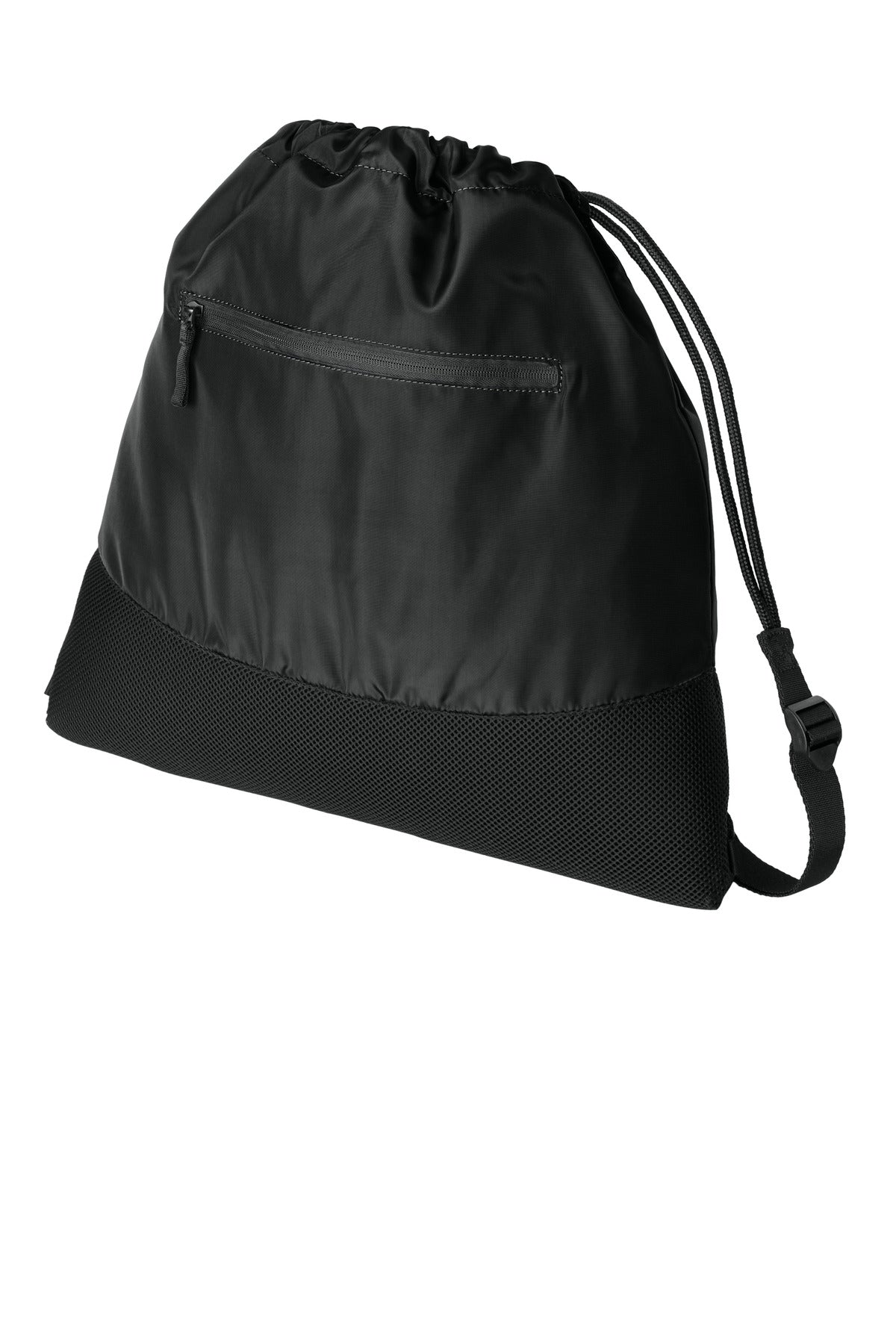 Left View of DeepBlack Port Authority Agility Mesh Pocket Cinch BG619