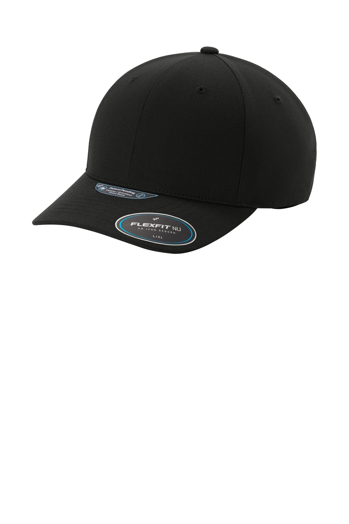 Left View of DeepBlack Port Authority Flexfit NU Cap C988
