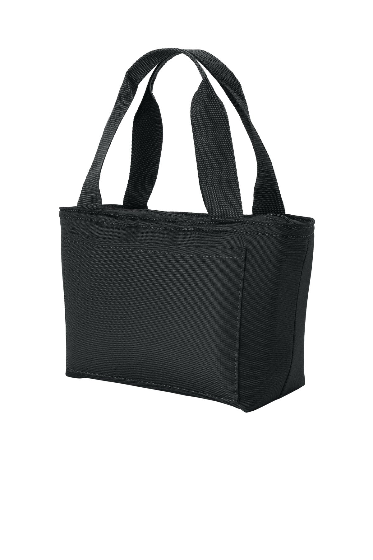 Left View of DeepBlack Port Authority Insulated Lunch Tote BG518