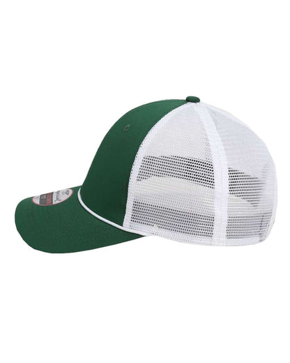 Left View of Forest/ White The Night Owl Performance Rope Cap - 7055