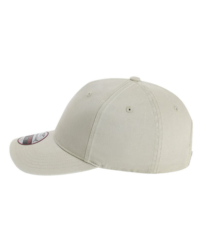 Left View of Stone Khaki The Gambit Cap - X240