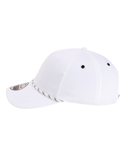 Left View of White The Habanero Performance Rope Cap - 6054