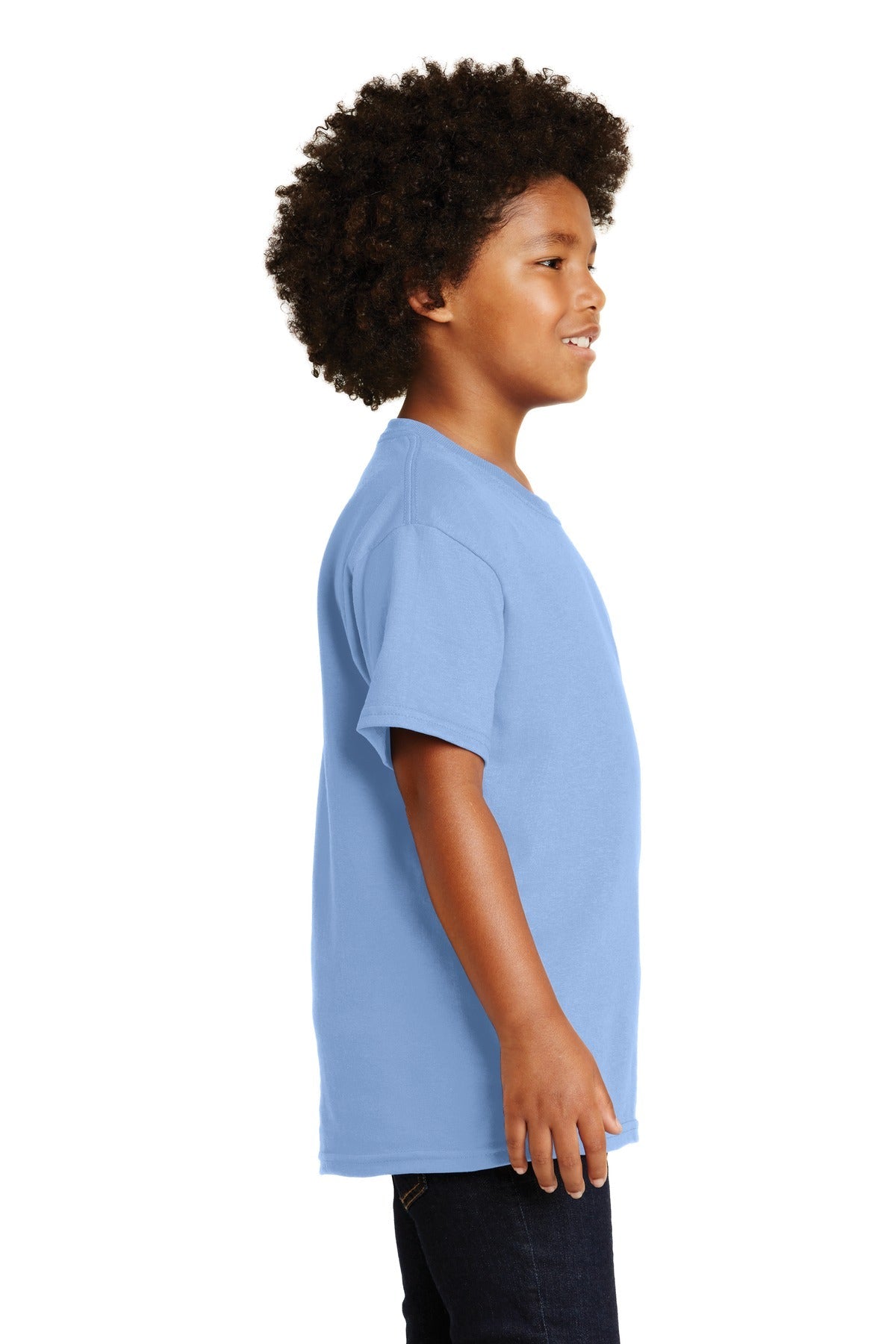 Light Blue Gildan - Youth Ultra Cotton 100% US Cotton T-Shirt. 2000B