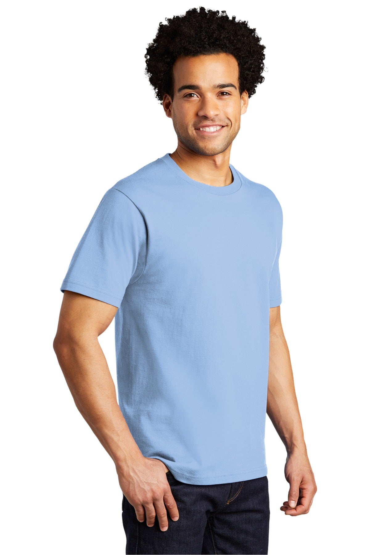 Light Blue Port & Co Bouncer Tee PC600