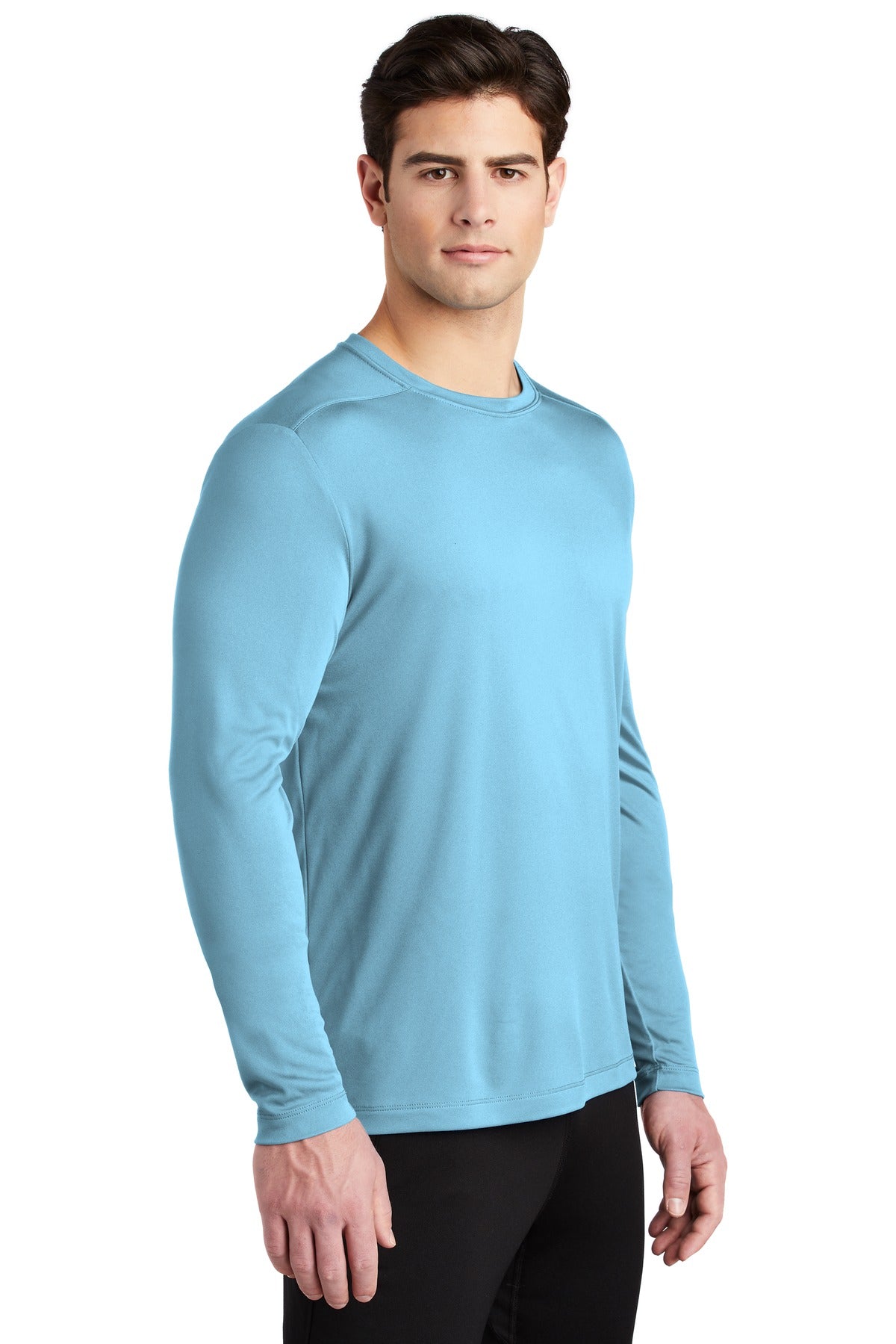 Light Blue Sport-Tek Posi-UV Pro Long Sleeve Tee. ST420LS