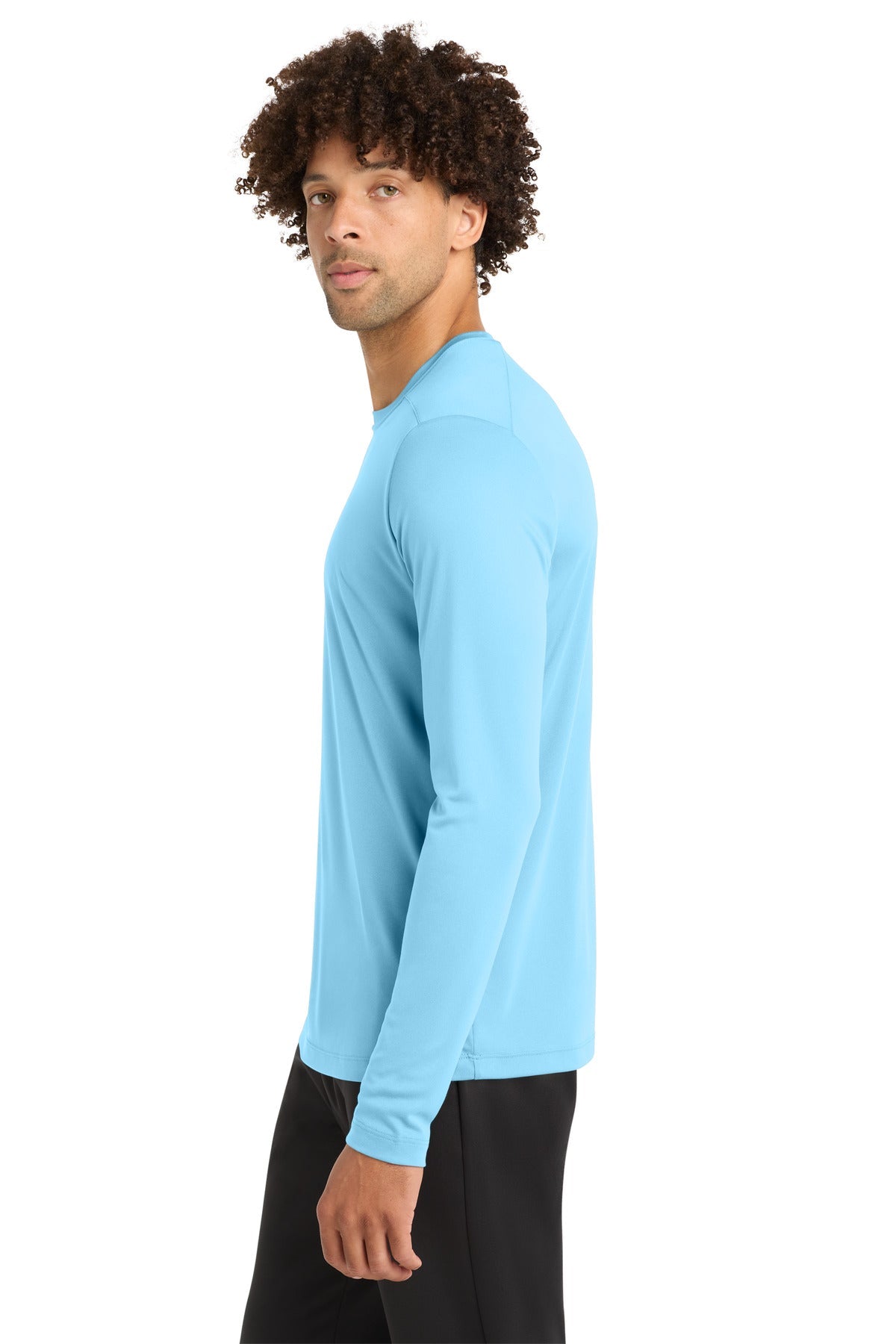 Light Blue Sport-Tek Posi-UV Pro Long Sleeve Tee. ST420LS
