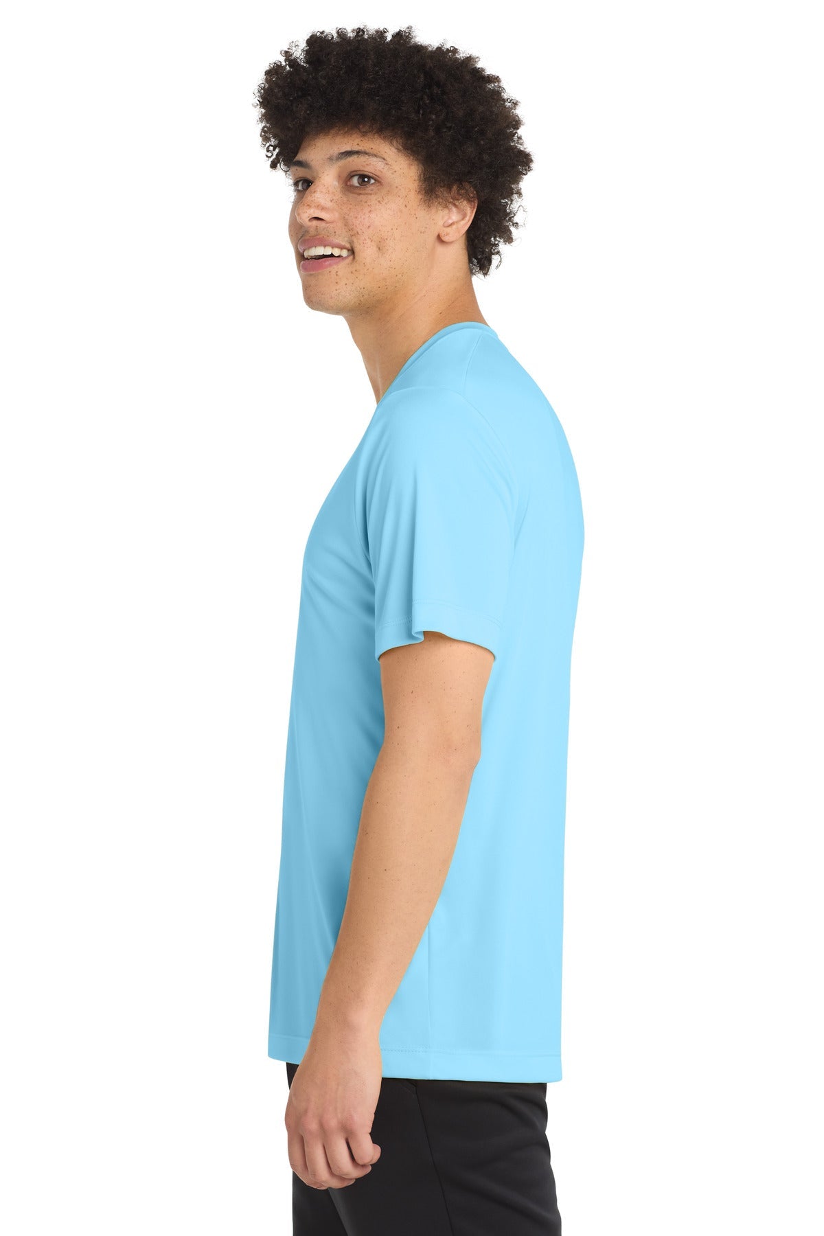 Light Blue Sport-Tek Posi-UV Pro Tee. ST420