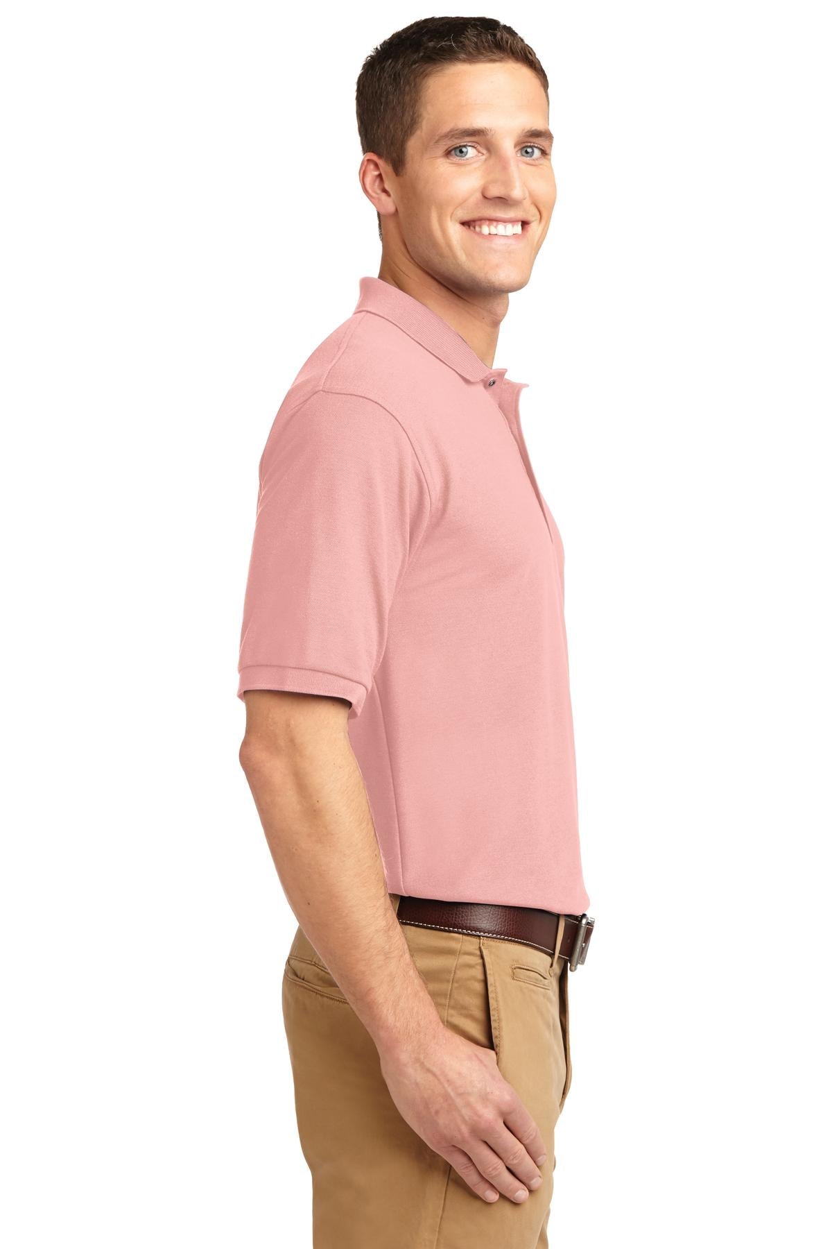 Light Pink Port Authority Extended Size Silk Touch Polo K500ES