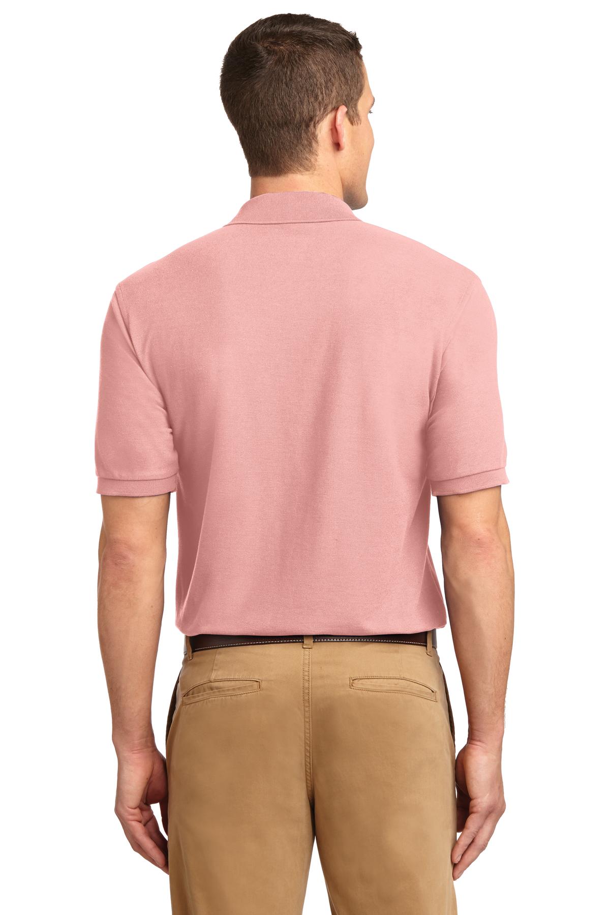 Light Pink Port Authority Extended Size Silk Touch Polo K500ES