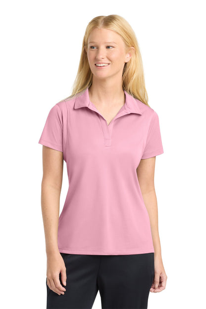 Light Pink Sport-Tek Women's Micropique Sport-Wick Polo. LST650