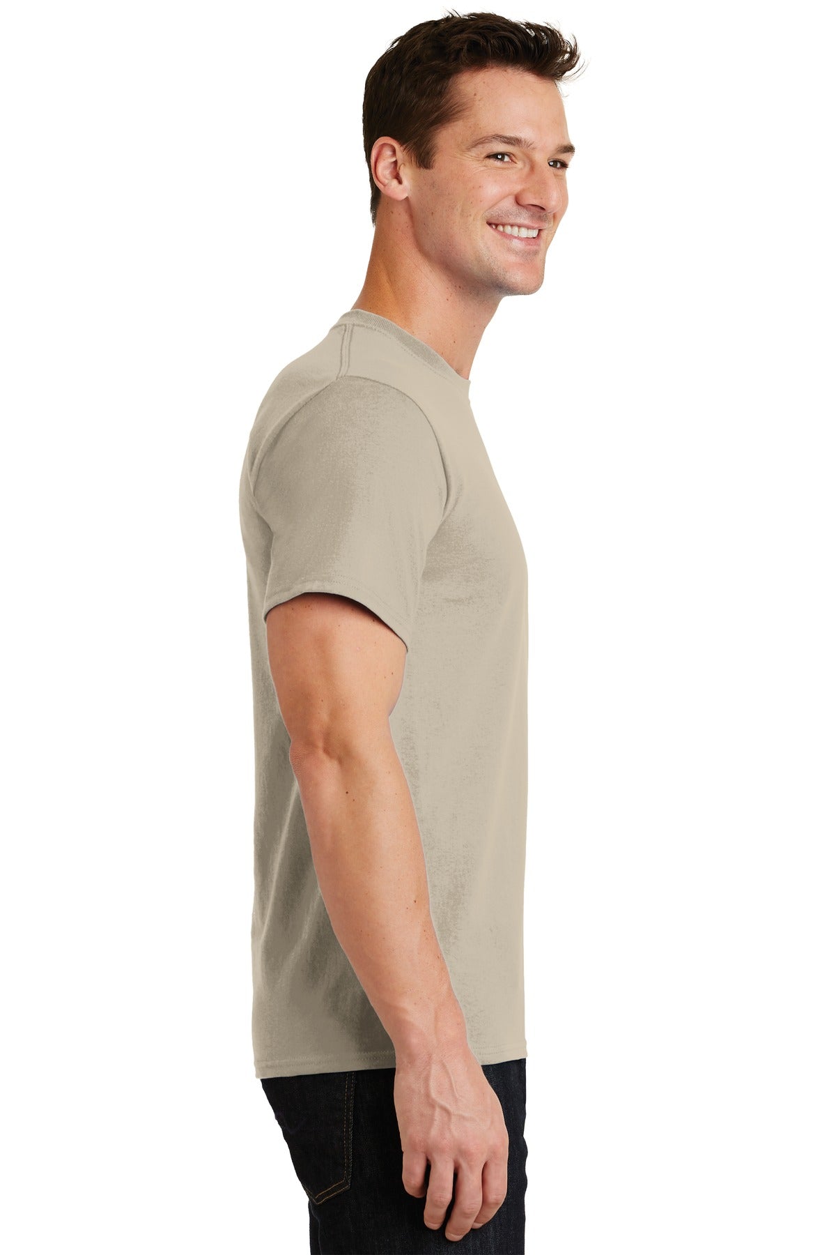 Light Sand Port & Co Essential Tee. PC61