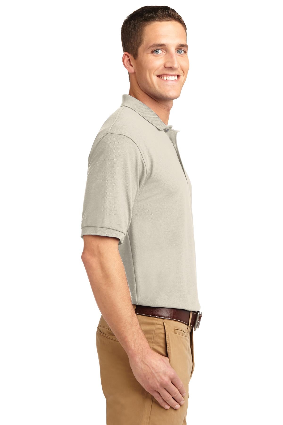Light Stone Port Authority Extended Size Silk Touch Polo K500ES