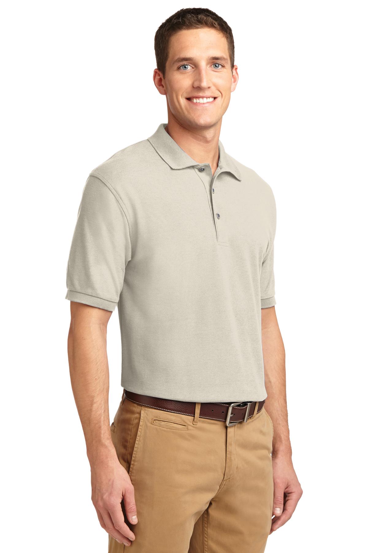 Light Stone Port Authority Extended Size Silk Touch Polo K500ES