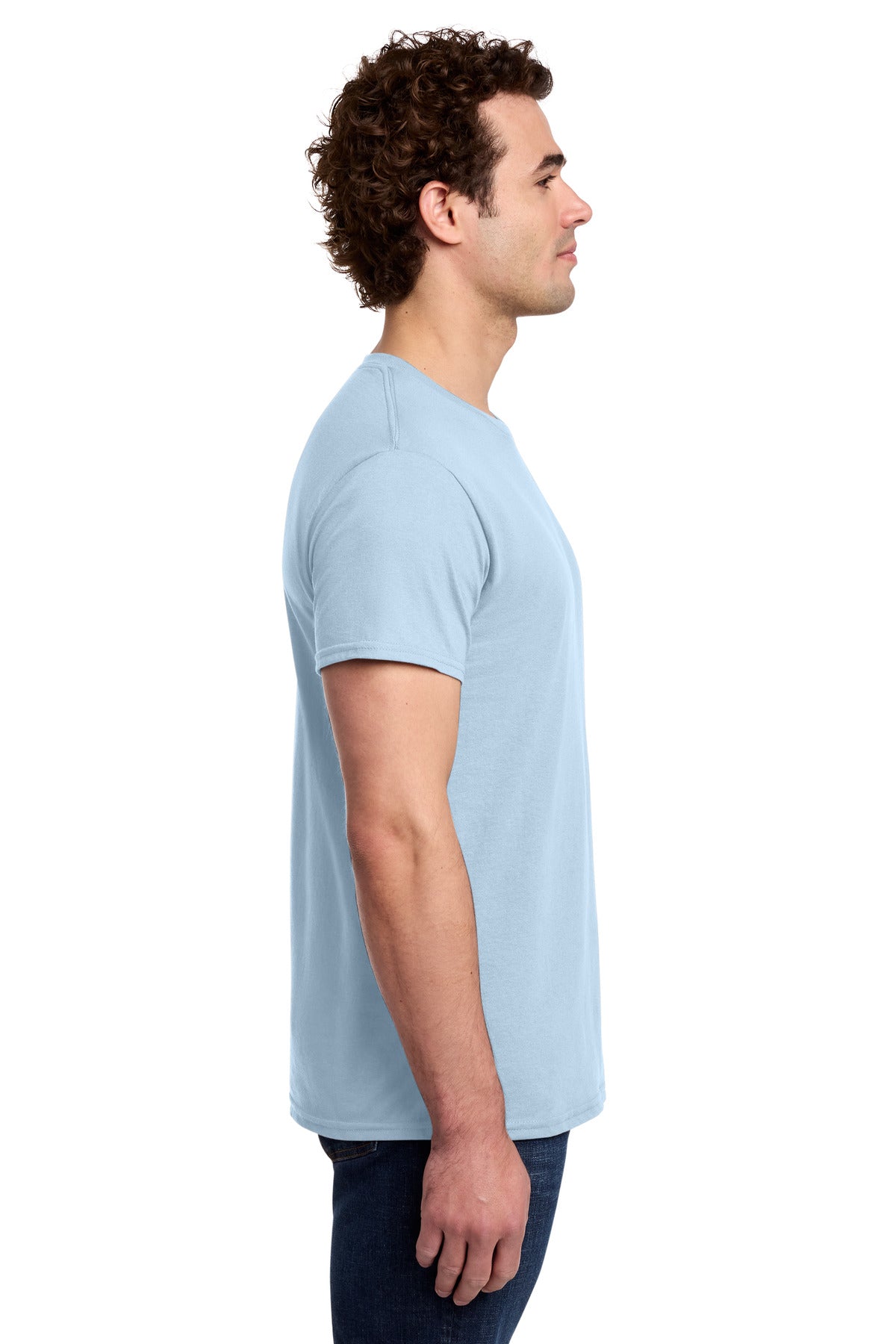 LightBlue Gildan Light Cotton Tee 3000