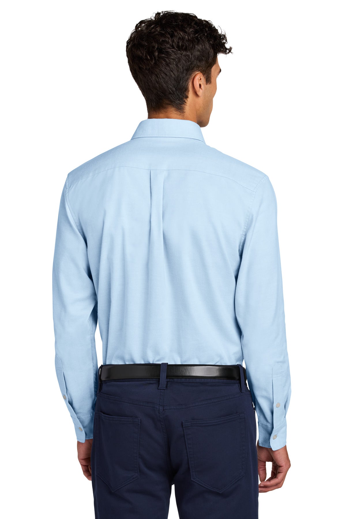 LightBlue Mercer+Mettle Long Sleeve Modern Oxford Shirt MM2002
