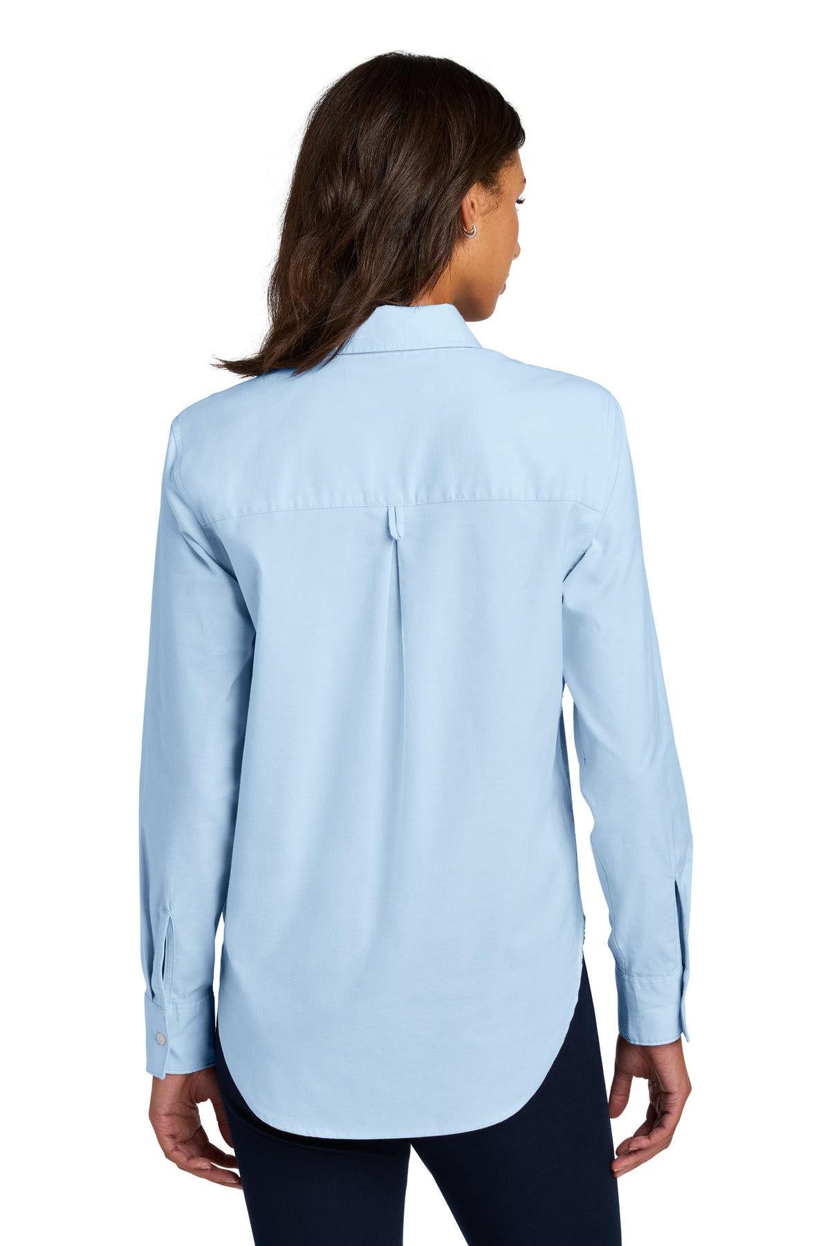 LightBlue Mercer+Mettle Women's Long Sleeve Modern Oxford Shirt MM2003