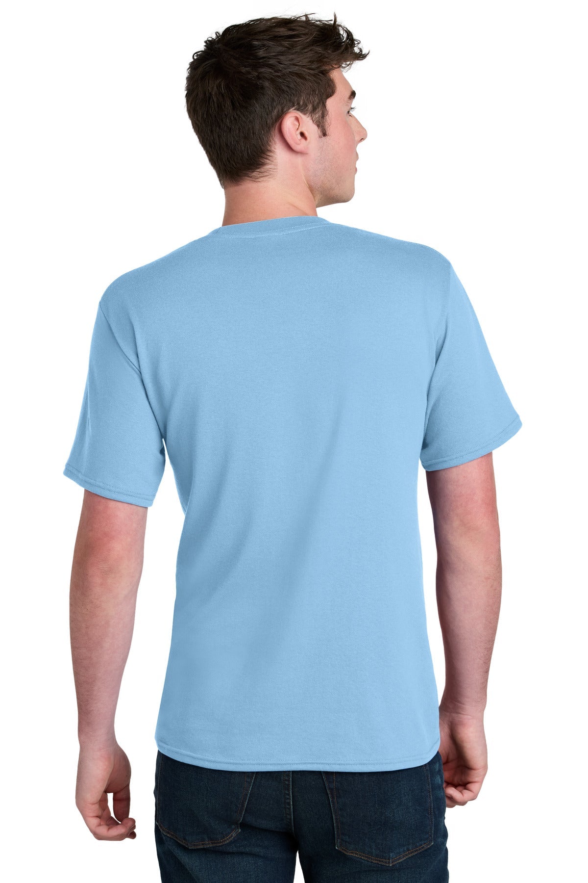 LightBlue Port & Co Core Blend Recycled Tee PC01