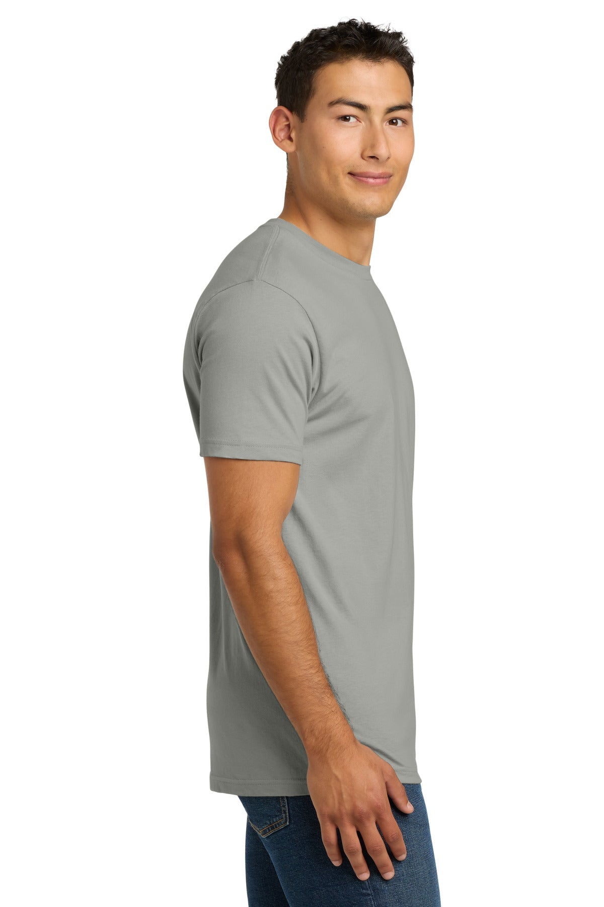 LightGray Next Level Apparel Adult Cotton Tee. NL3600