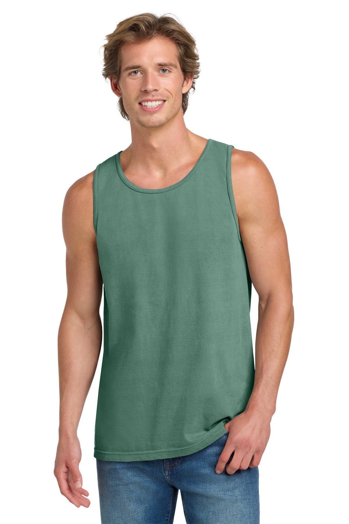 LightGreen COMFORT COLORS Heavyweight Ring Spun Tank Top. 9360