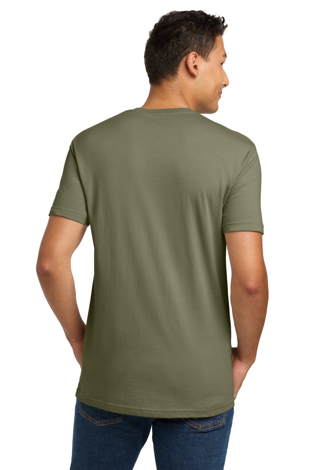 LightOlive Next Level Apparel Adult Cotton Tee. NL3600