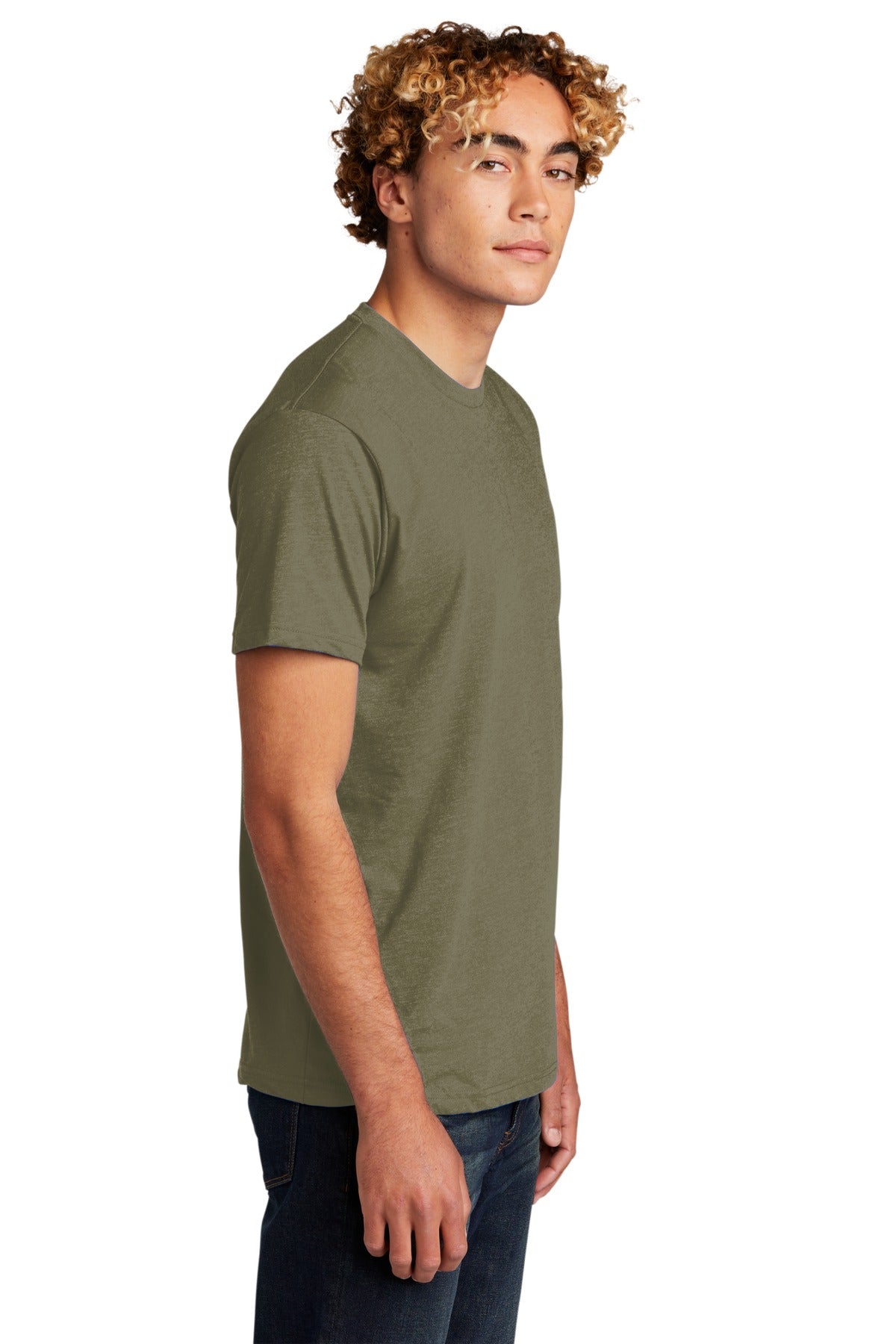 LightOlive Next Level Apparel Adult CVC Tee. NL6210