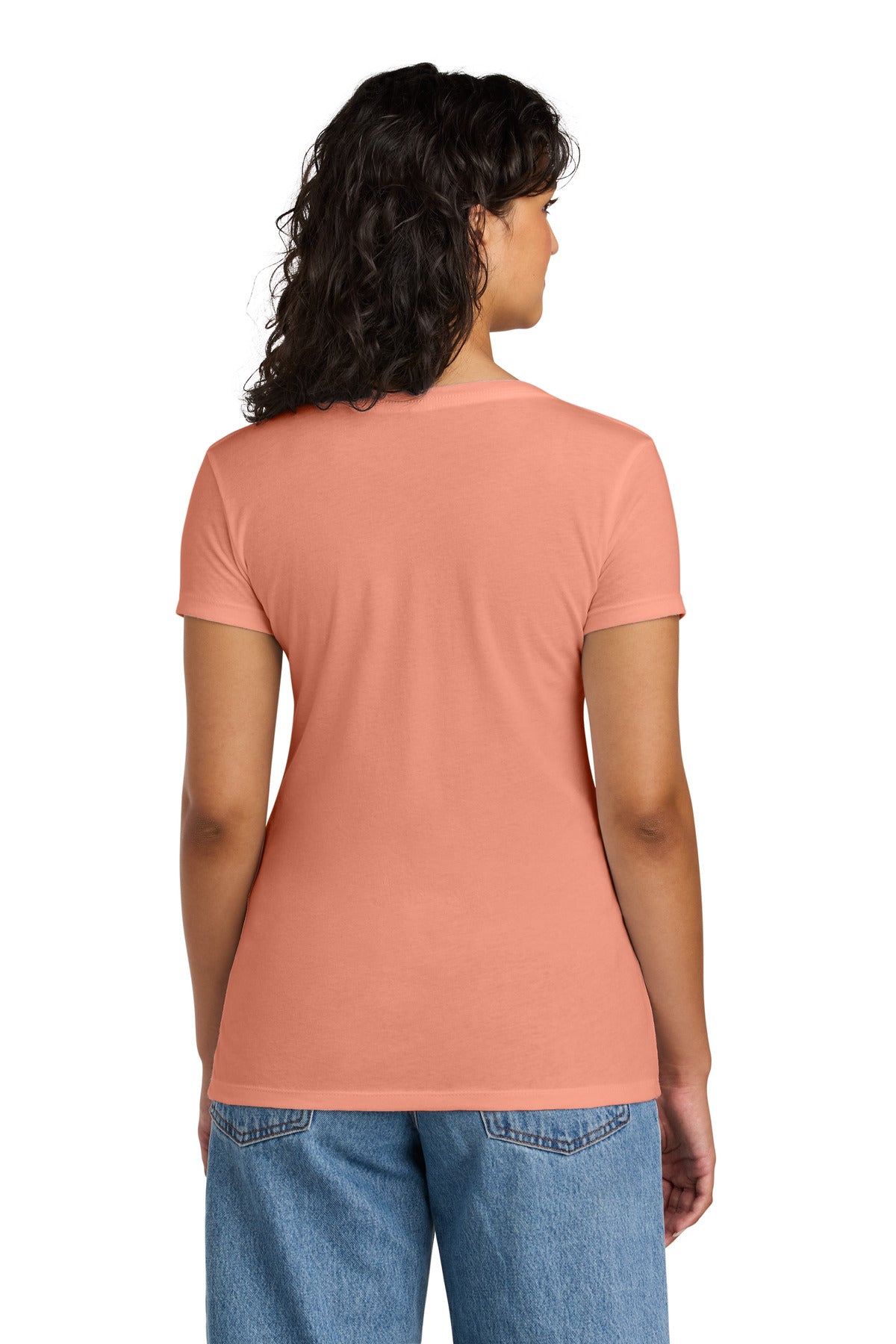 LightOrnge Next Level Apparel Women's Ideal V-Neck Tee NL1540