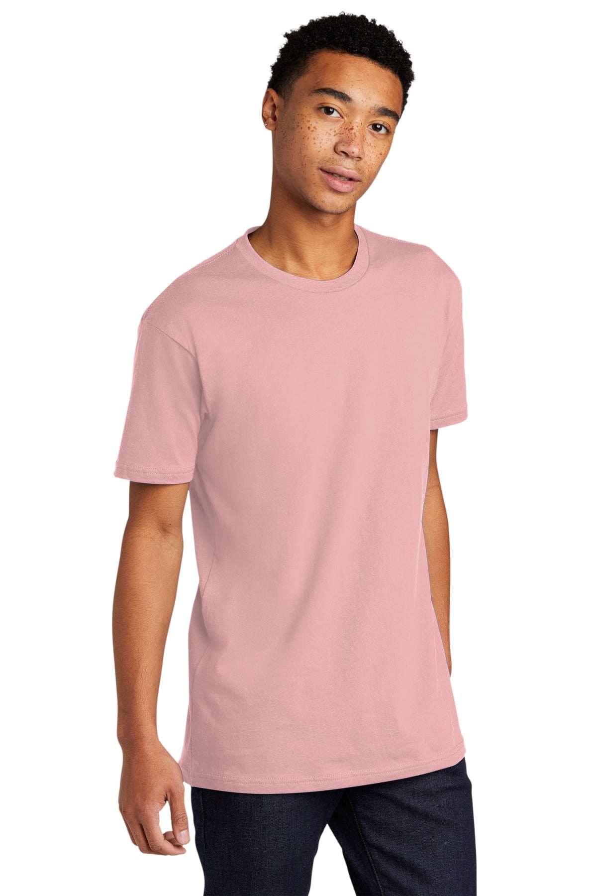 LightPink Next Level Apparel Adult Cotton Tee. NL3600