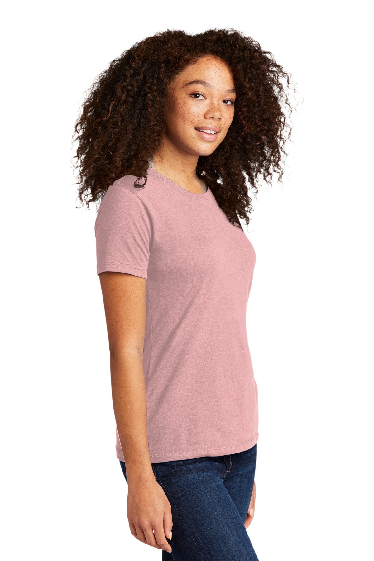 LightPink Next Level Apparel Women's Cotton Tee. NL3900