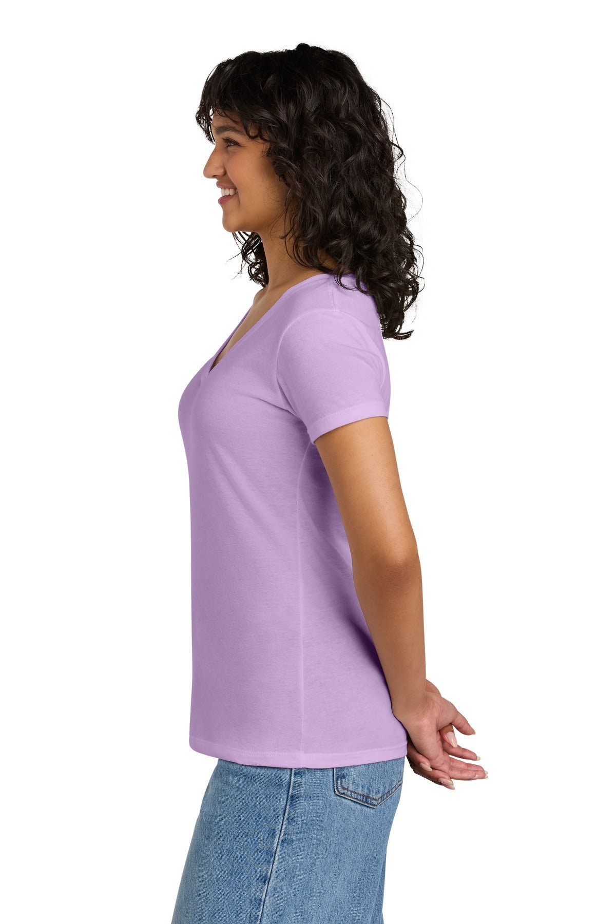 Lilac Next Level Apparel Women's Ideal V-Neck Tee NL1540