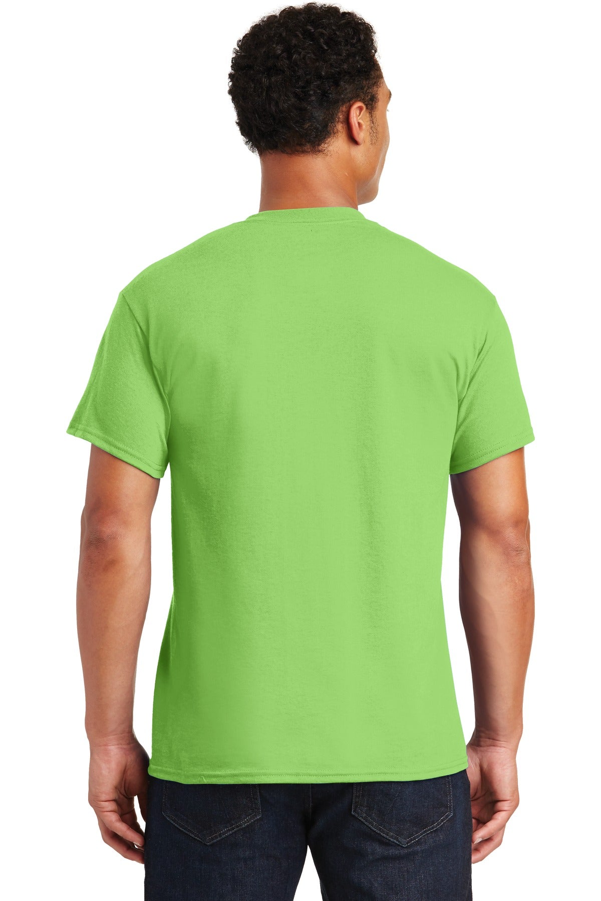 Lime Gildan DryBlend 50 Cotton/50 Poly T-Shirt. 8000