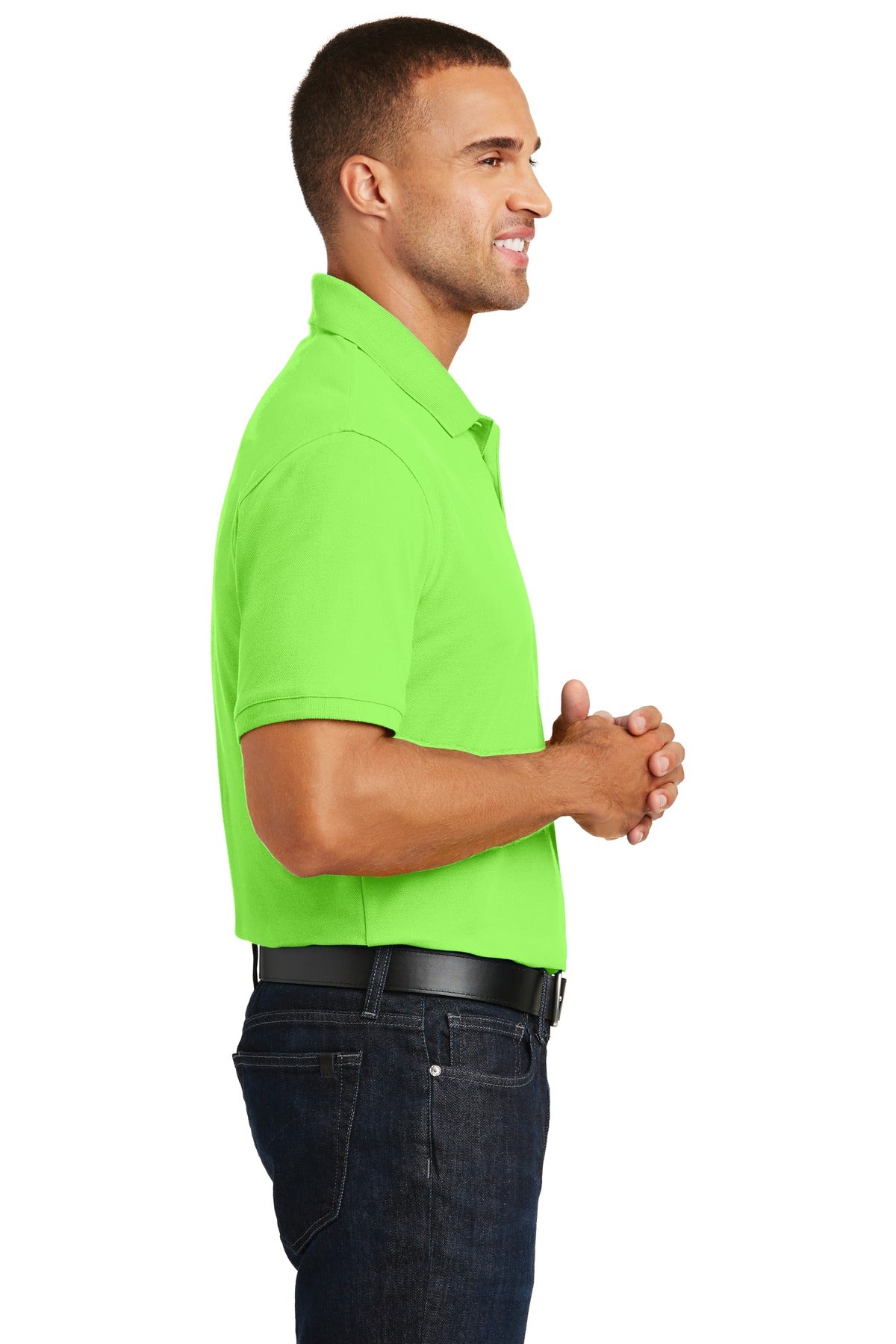 Lime Port Authority Core Classic Pique Polo. K100