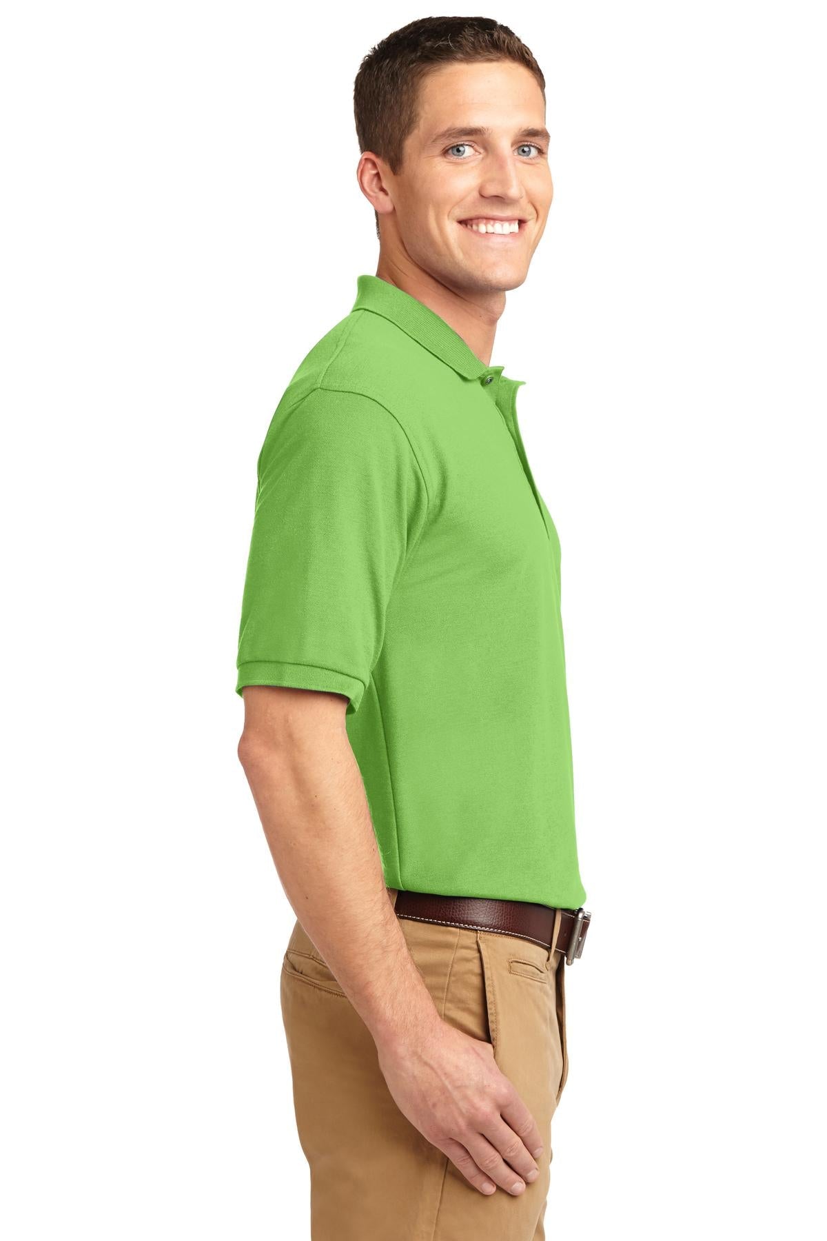 Lime Port Authority Extended Size Silk Touch Polo K500ES