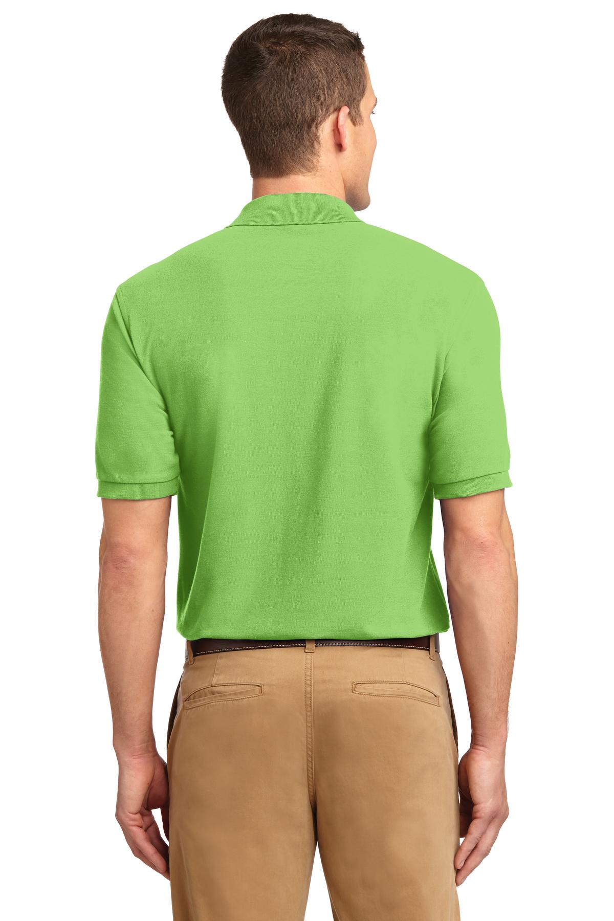 Lime Port Authority Extended Size Silk Touch Polo K500ES