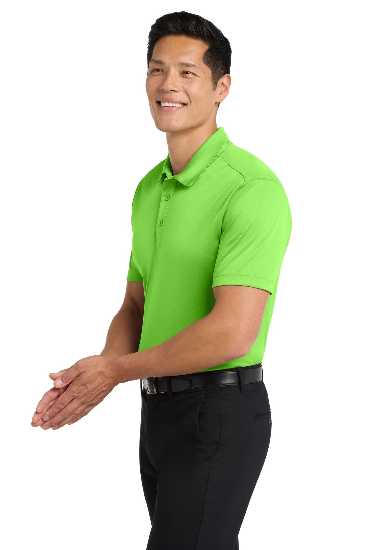 Lime Port Authority Silk Touch Performance Polo. K540