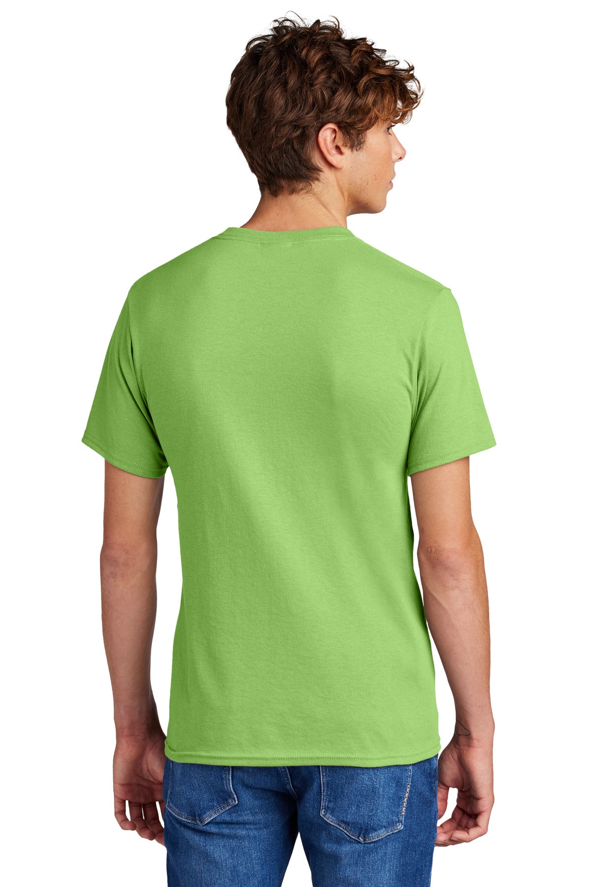 Lime Port & Co Core Blend Tee. PC55