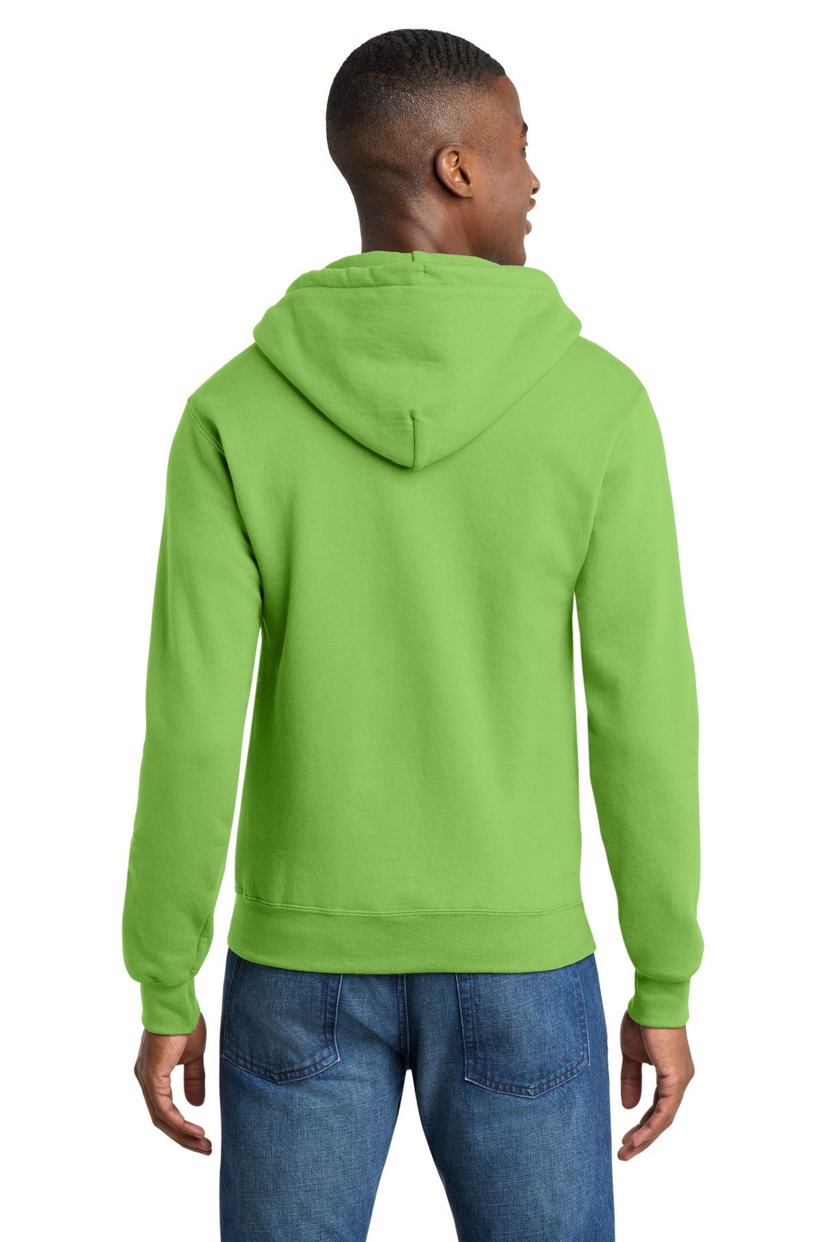 Lime Port & Co Core Fleece Full-Zip Hooded Sweatshirt. PC78ZH