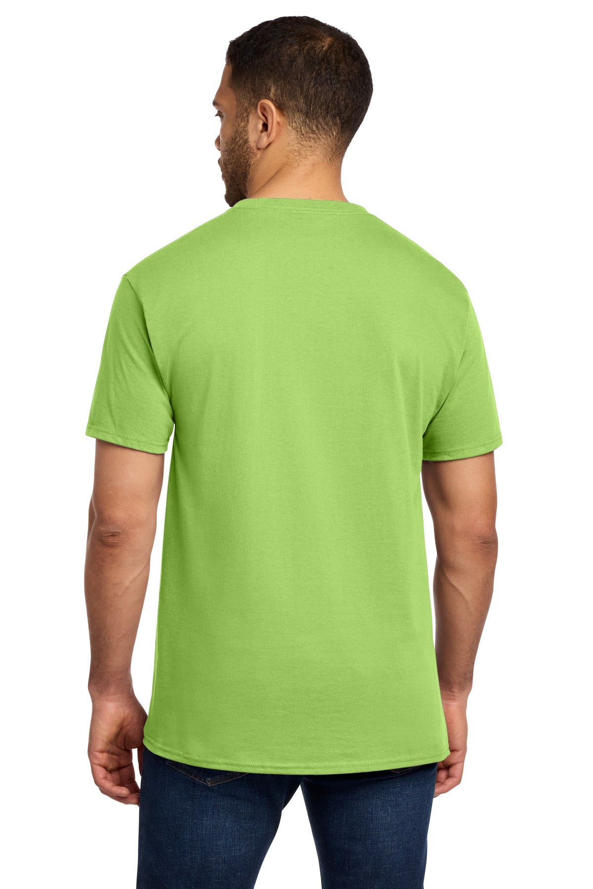 Lime Port & Co Essential Pocket Tee. PC61P