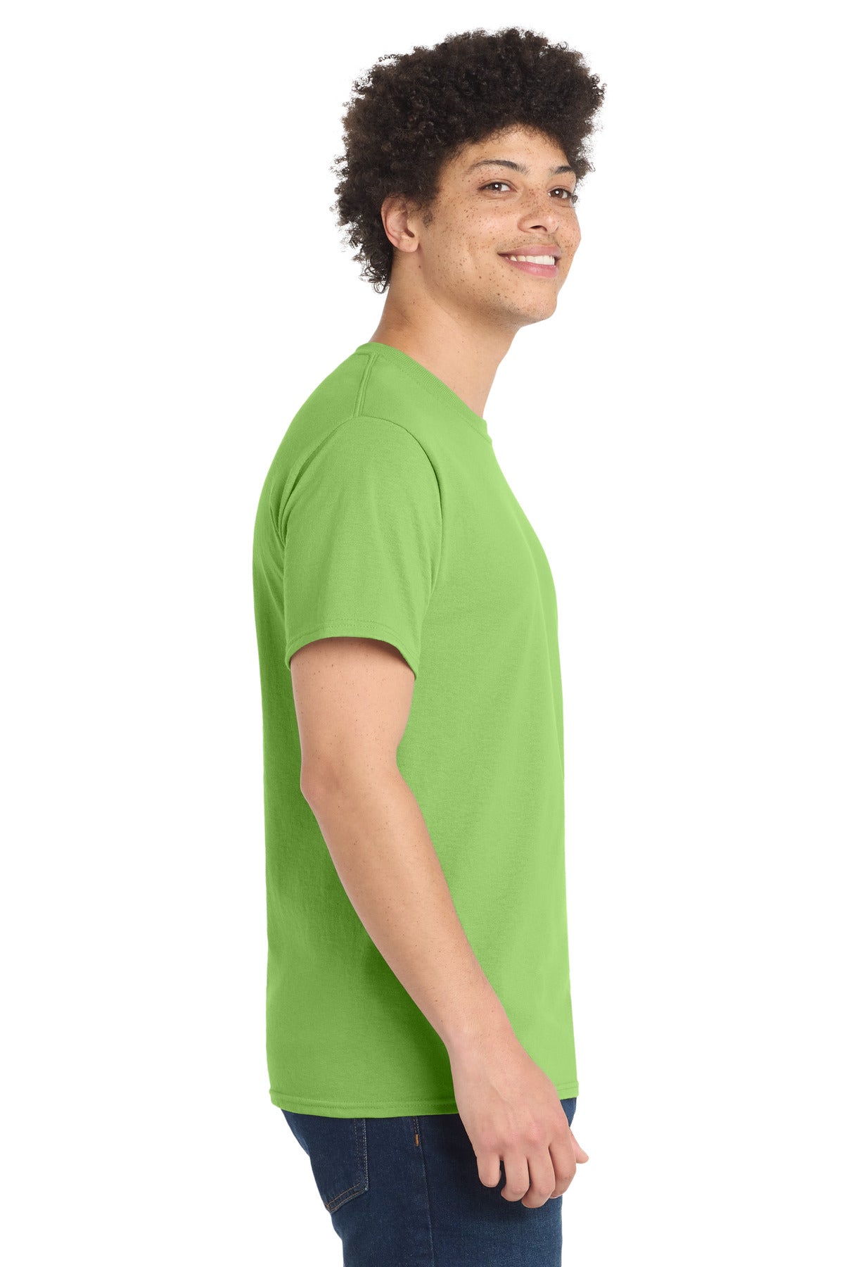 Lime Port & Co Tall Core Blend Tee. PC55T