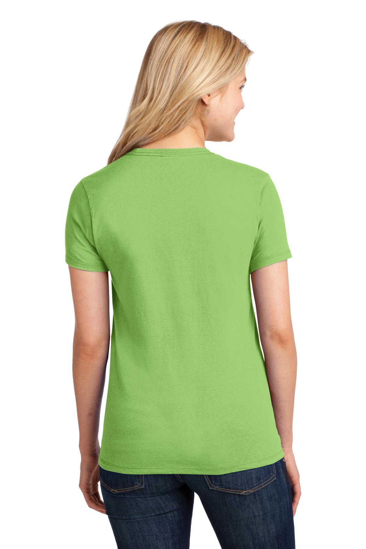 Lime Port & Co Women's Core Cotton Tee. LPC54
