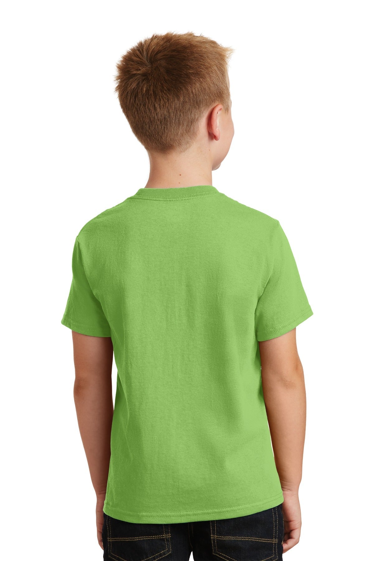 Lime Port & Co Youth Core Cotton Tee. PC54Y