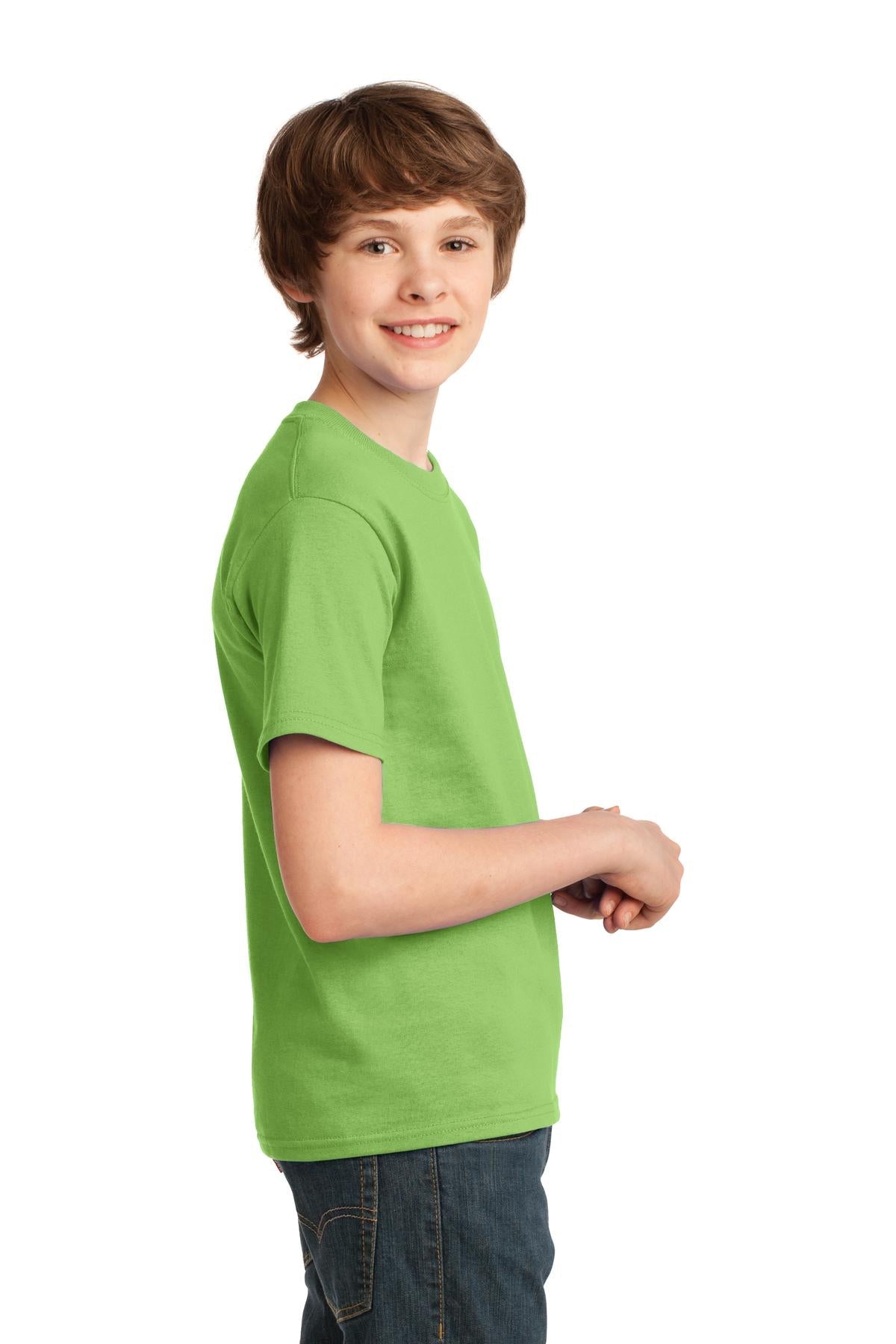 Lime Port & Co Youth Essential Tee. PC61Y