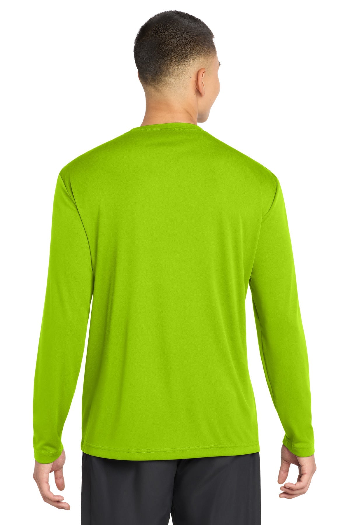 Lime Shock Sport-Tek Long Sleeve PosiCharge Competitor Tee. ST350LS