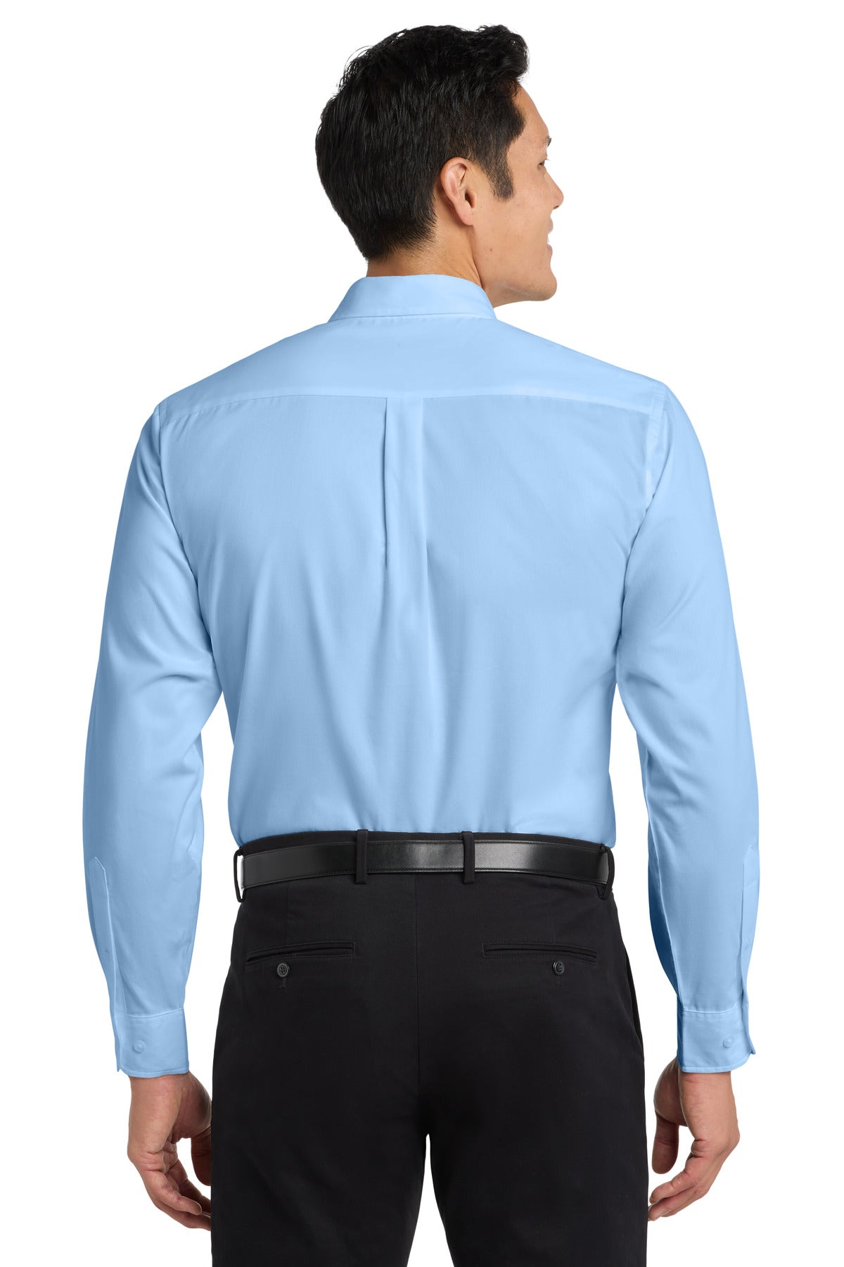 Lt Blue/Lt Stn Port Authority Long Sleeve Easy Care Shirt S608