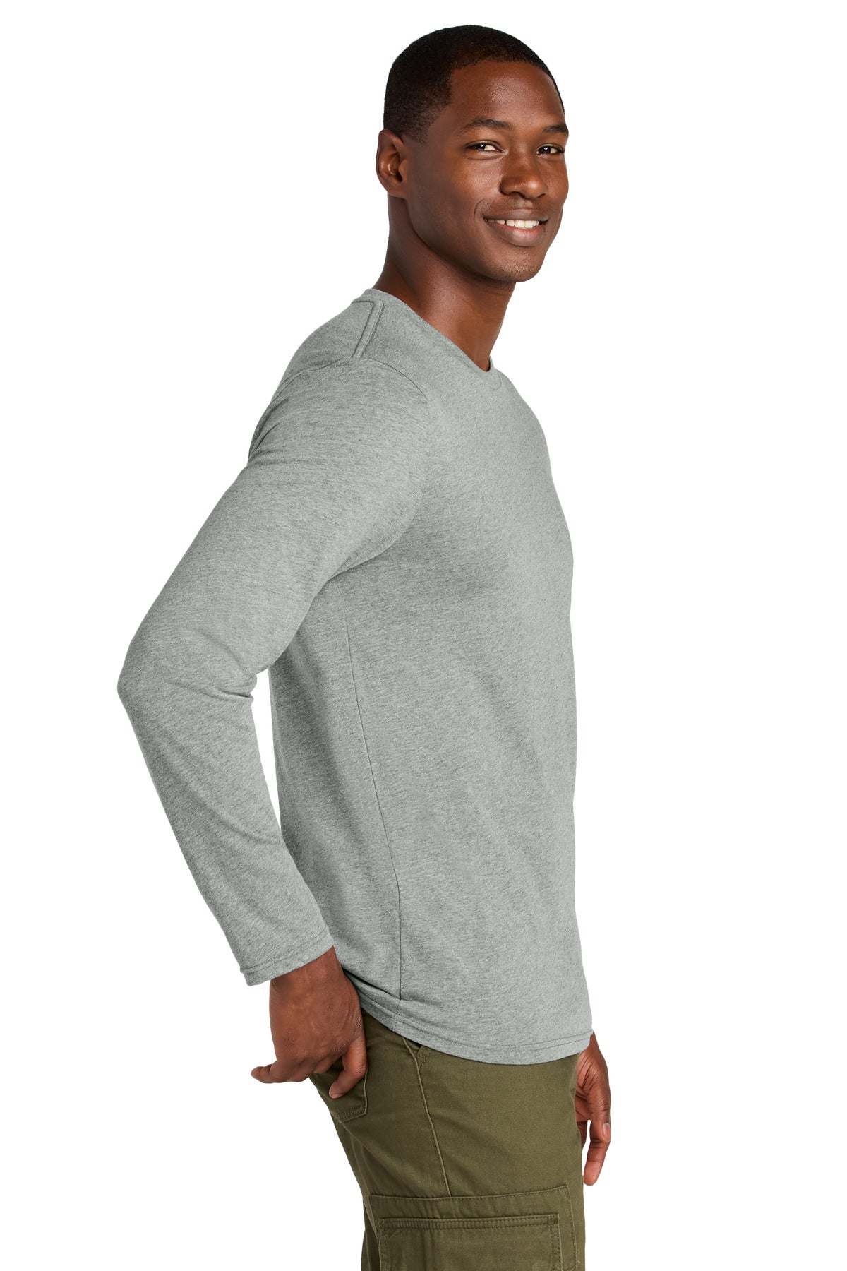 LtHtGry District Perfect Weight CVC Long Sleeve Tee DT185
