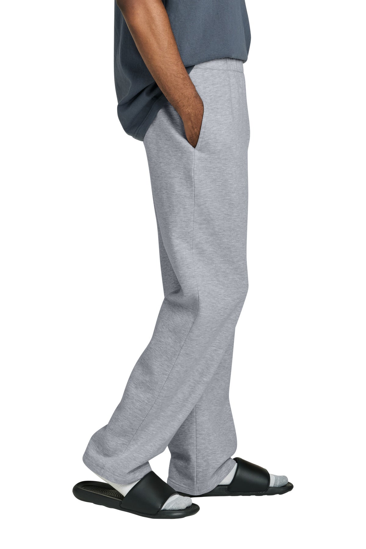 LtHtGry District V.I.T. Fleece Open-Bottom Sweatpant DT6117
