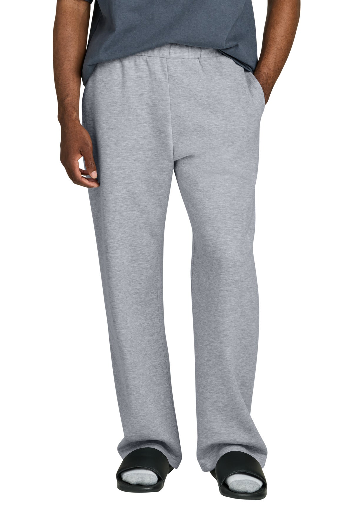 LtHtGry District V.I.T. Fleece Open-Bottom Sweatpant DT6117