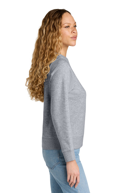 LtHtGry District Women's V.I.T. Fleece Crew DT6105