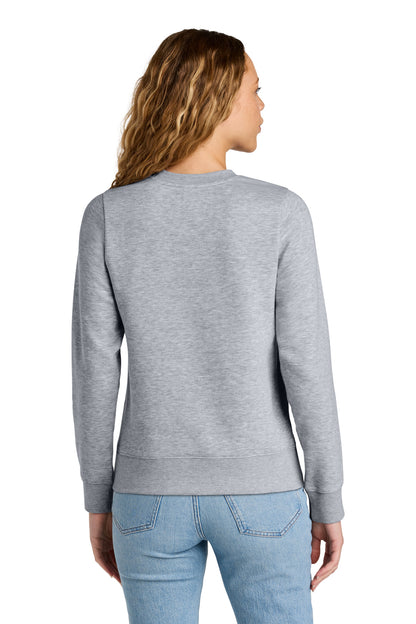 LtHtGry District Women's V.I.T. Fleece Crew DT6105