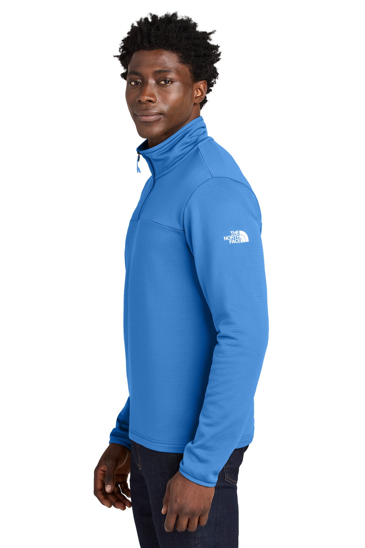 MarinaBlue The North Face Aim 1/4-Zip Fleece NF0A8ENJ